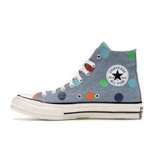 Golf Wang x Chuck Taylor All Stars Blue Denim Polka Dot Hi Tops